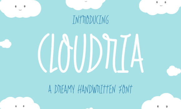 Cloudria Font - Featured Image