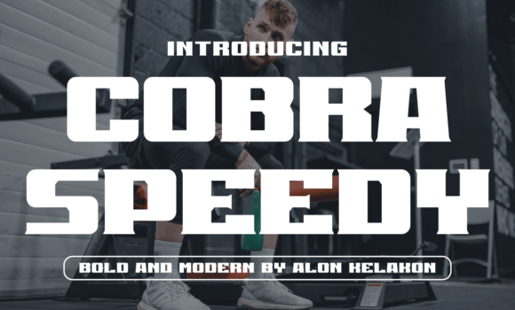 Cobra Speedy Font - Featured Image