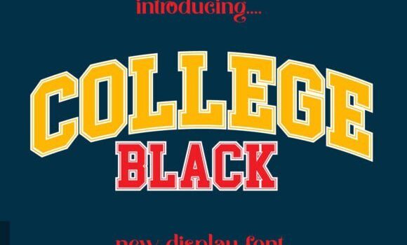 College Black Font - Featured Image
