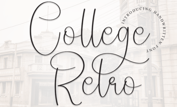 College Retro Font - Featured Image