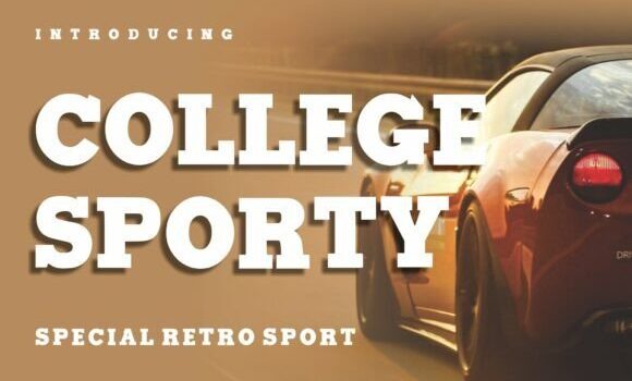 College Sporty Font - Featured Image