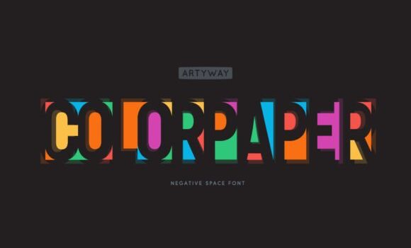 Color Paper Font Fonts Free Download Color Paper Font - Featured Image