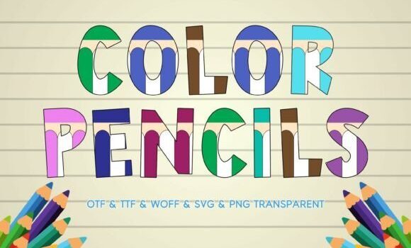 Color Pencils Font Fonts Free Download Color Pencils Font - Featured Image