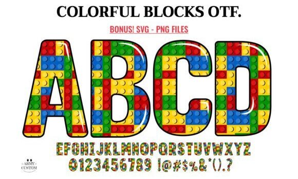 Colorful Blocks Font - Featured Image