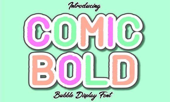 Comic Bold Font - Featured Image