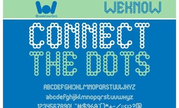 Connect the Dots Font - Featured Image
