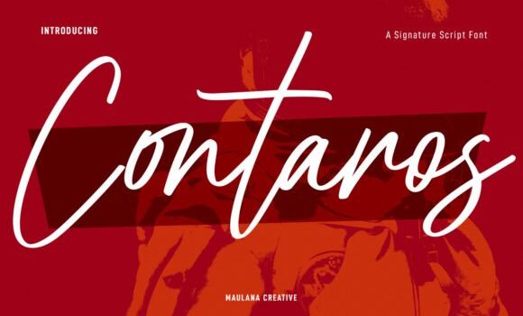 Contaros Script Font - Featured Image