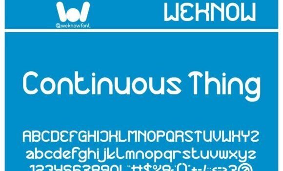 Continuous Thing Font Fonts Free Download Continuous Thing Font - Featured Image
