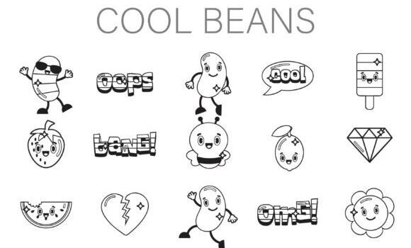 Cool Beans Dingbats Font - Featured Image