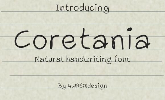 Coretania Font - Featured Image