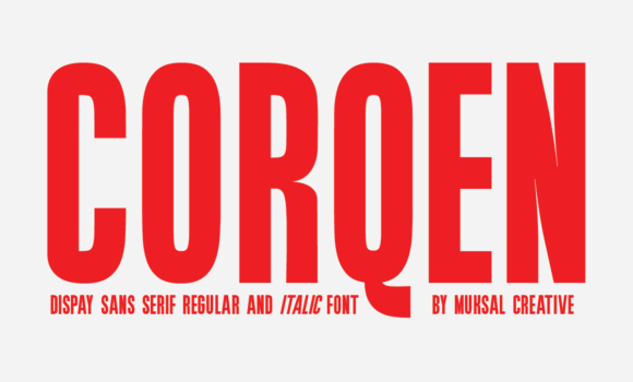Corqen Font - Featured Image