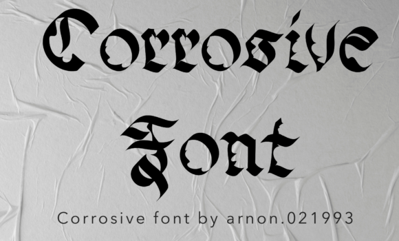 Corrosive Font - Featured Image