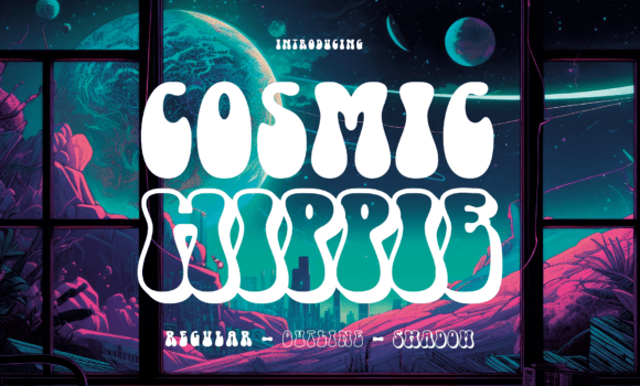 Cosmic Hippie Font - Featured Image