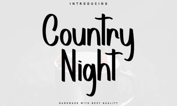 Country Night Font Fonts Free Download Country Night Font - Featured Image