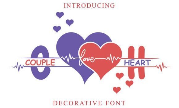 Couple Heart Font - Featured Image