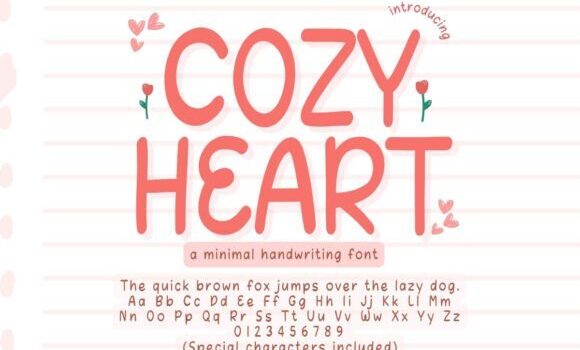 Cozy Heart Font Fonts Free Download Cozy Heart Font - Featured Image