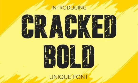 Cracked Bold Font - Featured Image