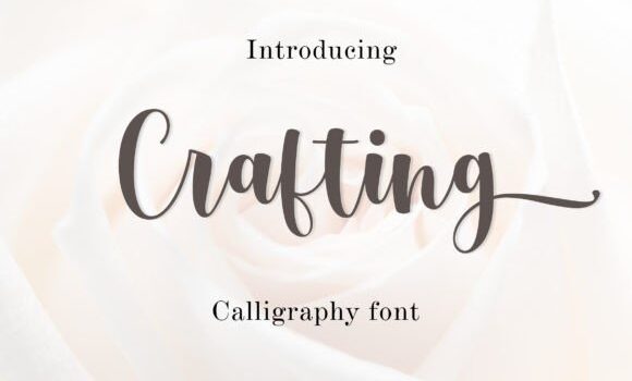 Crafting Font - Featured Image