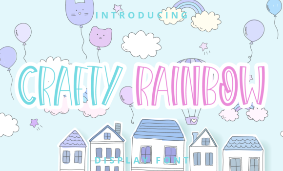 Crafty Rainbow Font Fonts Free Download Crafty Rainbow Font - Featured Image