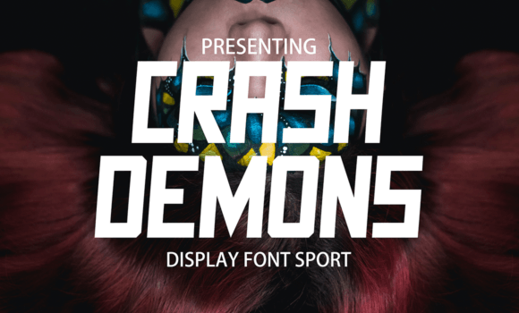 Crash Demons Font - Featured Image