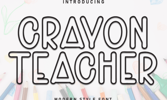 Crayon Teacher Font - Featured Image