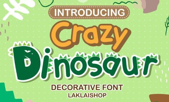 Crazy Dinosaur Font Fonts Free Download Crazy Dinosaur Font - Featured Image