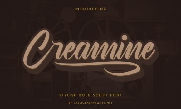 Creamine Font - Featured Image