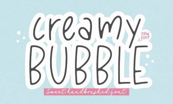 Creamy Bubble Font - Featured Image