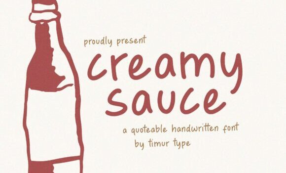 Creamy Sauce Font - Featured Image