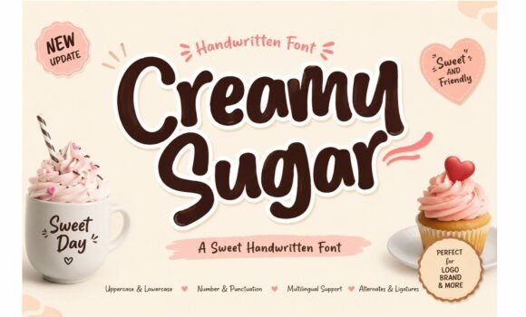 Creamy Sugar Font - Featured Image