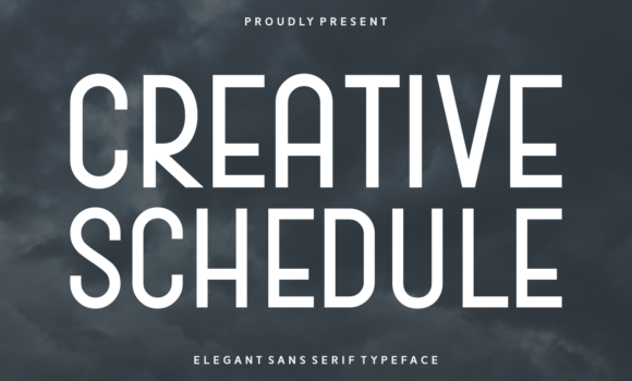 Creative Schedule Font - Featured Image