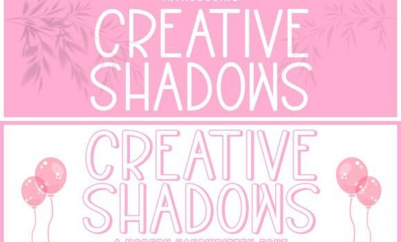 Creative Shadows Font - Featured Image