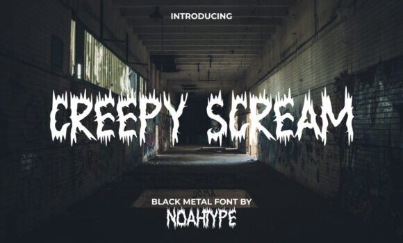 Creepy Scream Font - Featured Image