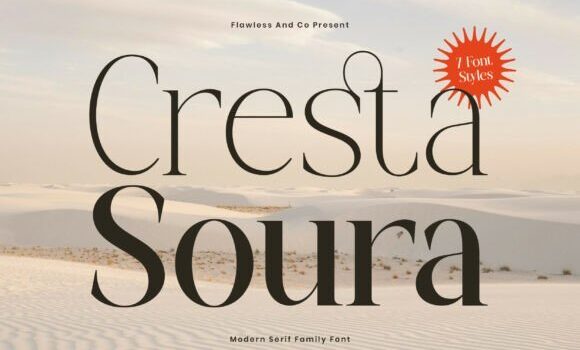 Cresta Soura Font - Featured Image