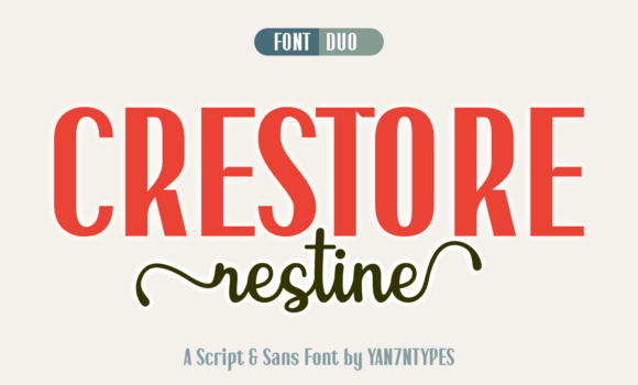 Crestore Restine Duo Font - Featured Image