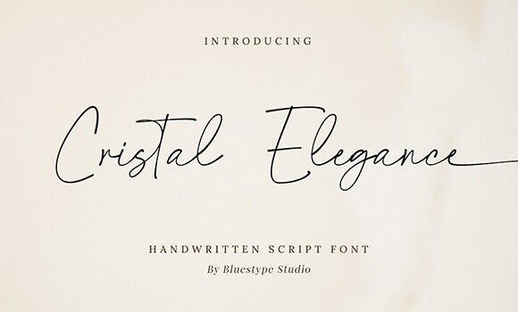Cristal Elegance Font - Featured Image