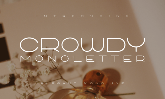 Crowdy Monoletter Font Fonts Free Download Crowdy Monoletter Font - Featured Image