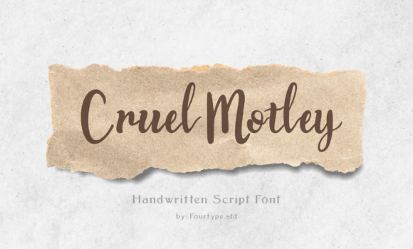 Cruel Motley Font - Featured Image