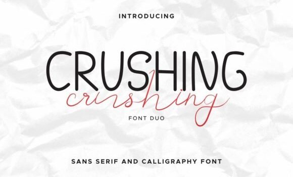 Crushing Duo Font - Featured Image