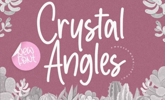 Crystal Angles Font - Featured Image