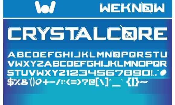 Crystalcore Font - Featured Image