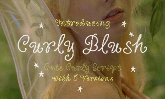 Curly Blush Font - Featured Image