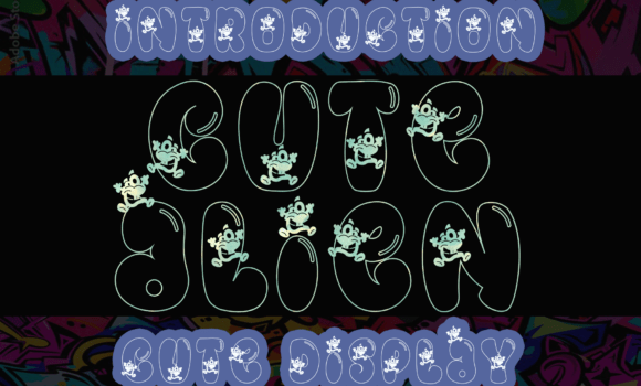 Cute Alien Font - Featured Image