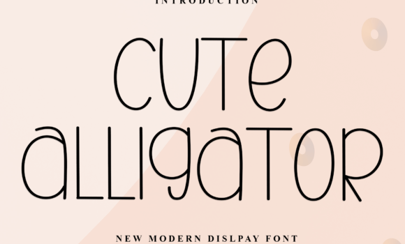 Cute Alligator Font Fonts Free Download Cute Alligator Font - Featured Image