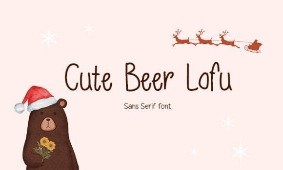 Cute Bear Lofu Font Fonts Free Download Cute Bear Lofu Font - Featured Image