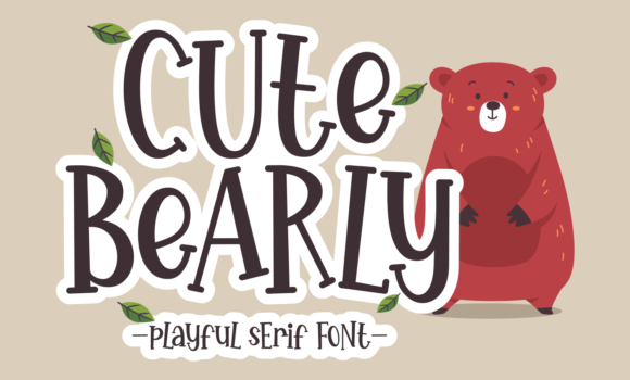 Cute Bearly Font - Featured Image