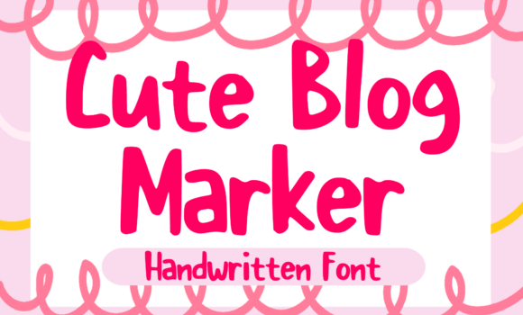 Cute Blog Marker Font - Featured Image