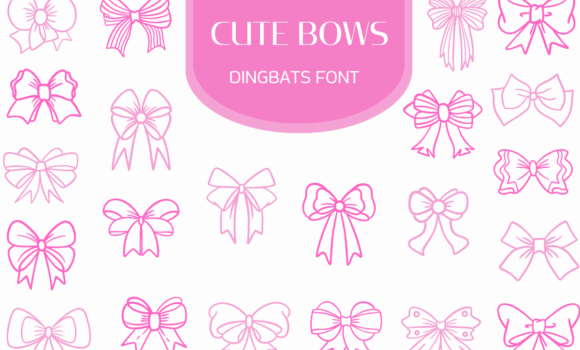 Cute Bows Font Fonts Free Download Cute Bows Font - Featured Image