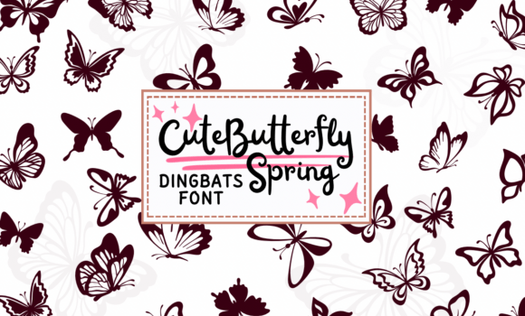 Cute Butterfly Spring Font - Featured Image