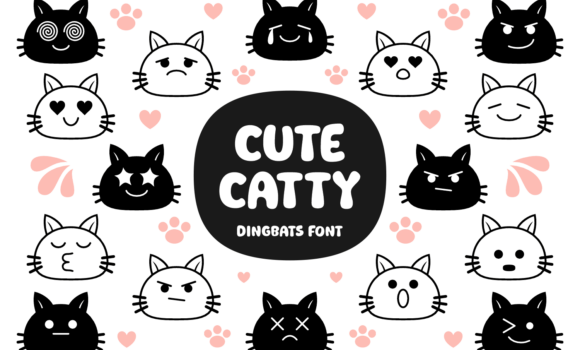 Cute Catty Font - Featured Image
